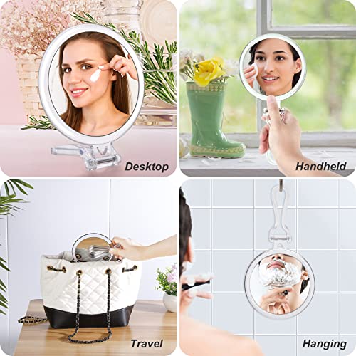 20x Magnifying Mirror Handheld Travel Double-Sided Design Perfect Gift