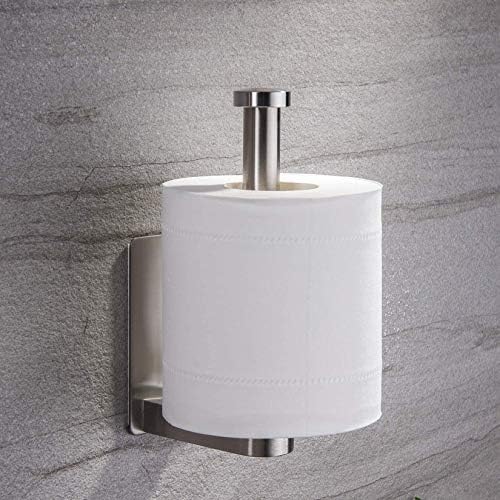 YIGII Self-Adhesive Toilet Paper Holder Stainless Steel No Drilling Required