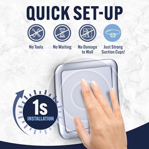 MirrorVana Travel Shower Mirror - Stay Sharp Stay Cool