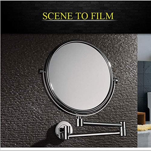 Wall-Mounted Makeup Mirror with 360-Degree Swivel