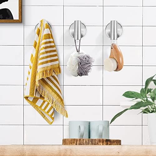 Ravinte 2-Pack Towel Hooks Brushed Nickel Bathroom Towel Hooks