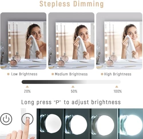 Charming 3-Mode Lighting Vanity Mirror