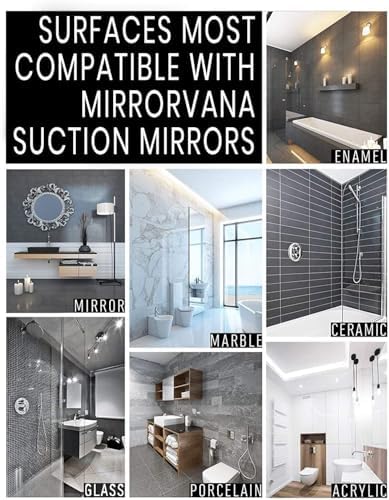 MIRRORVANA Dual Antifog Shower Mirror