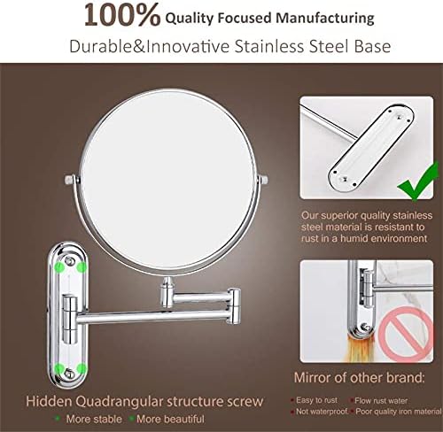 Elegant Double-Sided Adjustable Makeup Mirror