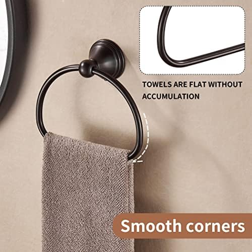 Wolibeer Rust-Proof Oil-Rubbed Bronze Towel Holder Durable Easy to Install