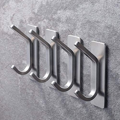 YIGII Stainless Steel Towel Hook 4-Pack