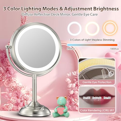 Professional 10x Magnifying Lighted Makeup Mirror with 85 Size