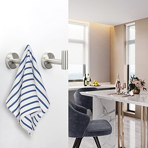 NearMoon Premium Stainless Steel Bath Towel Hook 4-Pack
