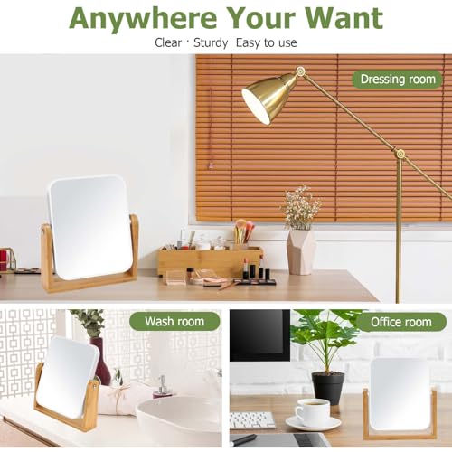 Double-Sided Vanity Mirror with 1x 3x Magnification