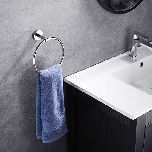 Hoooh Stainless Steel Towel Ring 304 Durable Wall Mounted