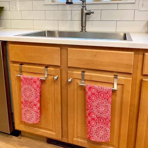Evelots 2-Piece Towel Hook Bar for Kitchen Bathroom