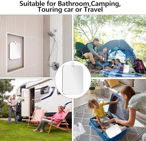 Fogless Shower Mirror Compact Wall-mounted Travel-friendly Design