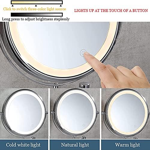Elegantly Styled Touch Dimming Makeup Mirror