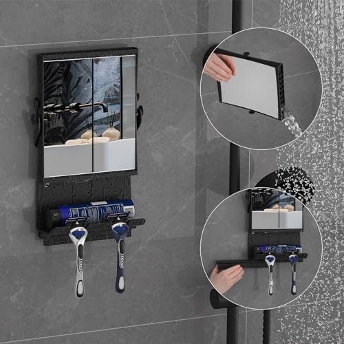 Fogless Dual-Sided Mirror Rust-Proof Shaving Makeup