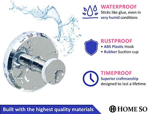 Sturdy Suction Cup Holder Set of 2 for Shower Bathroom