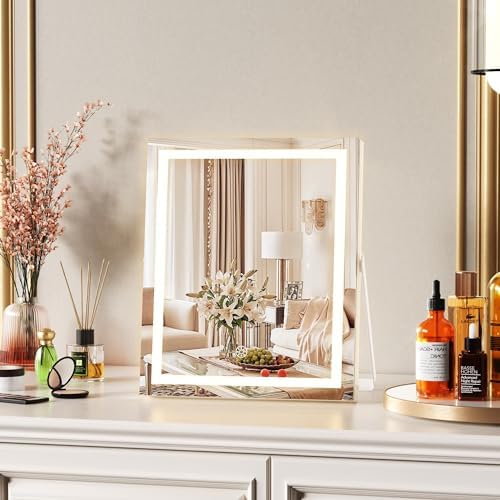 Vanity Mirror with Smart Lighting Rotation For Perfect Touch