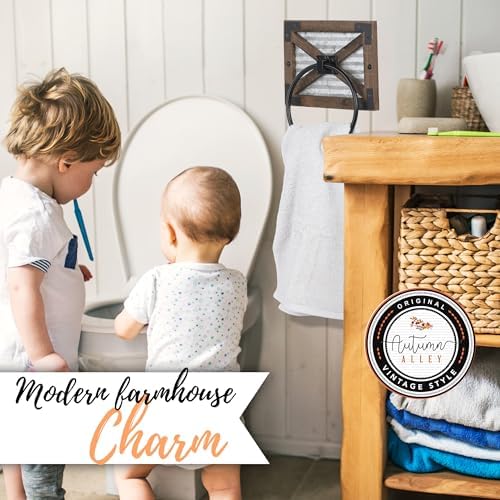 Autumn Alley Farmhouse Towel Holder for Bathroom
