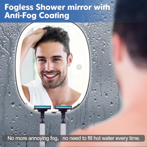 CMBestMax Amaba Dimmable Anti-Fog Shower Mirror