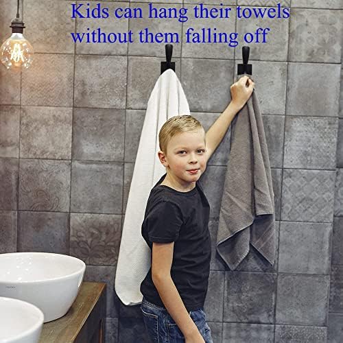 Black Coats Towels Hooks