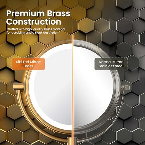 Dual-Sided Magnifying Mirror for Grooming Makeup