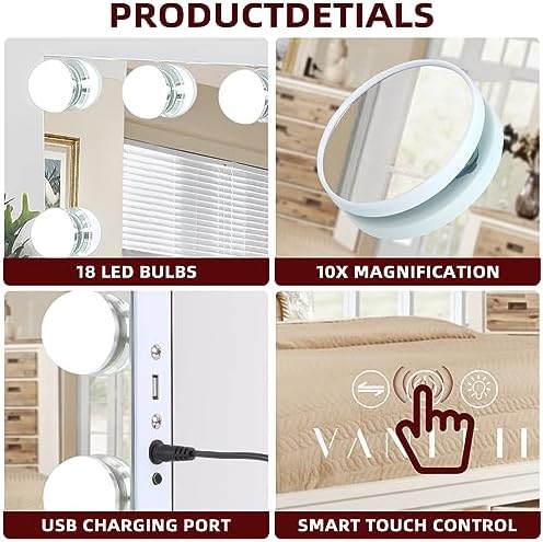 VANITII Hollywood Vanity Mirror with Lights
