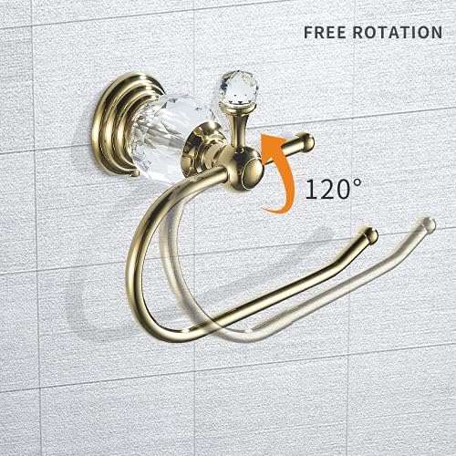Luxurious Polished Gold toilet paper holder