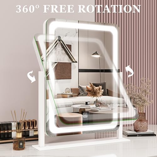 ROLOVE Vanities with Lights for Makeup Ultra-compact Smart Dimmable