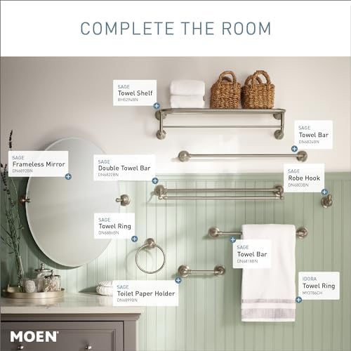 Moen DN6824BN Sage Towel Bar 24-Inch Brushed Nickel