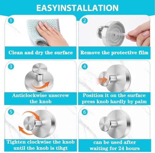 Fliverly Suction Cup Hooks for Showers More