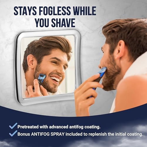 MIRRORVANA Fogless shower mirror set