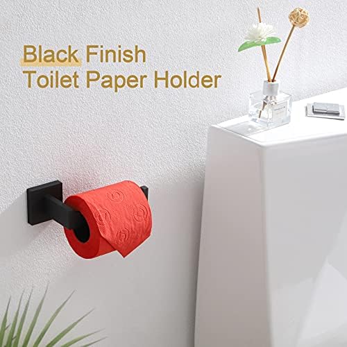 Sturdy Black Toilet Paper Holder