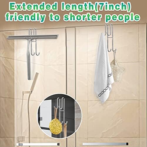 Double-Sided Shower DoorHooks - Heavy Duty