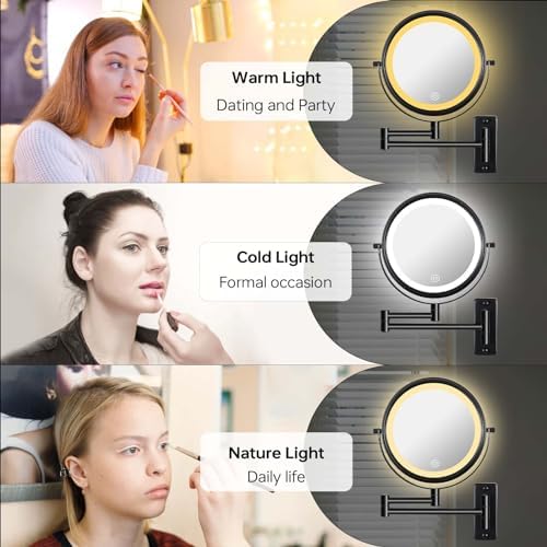 Vanity Mirror with Lights Wall-Mounted Makeup Mirror