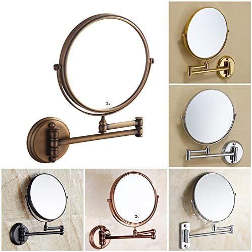 Magnifying Beauty Mirror - Double-Sided Wall-Mounted Folding Vanity Mirror