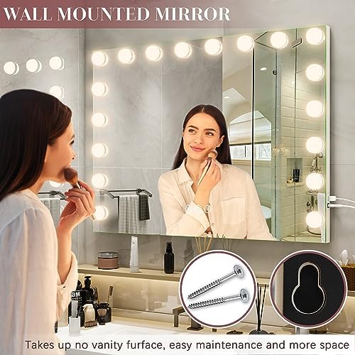 32x24 inch Hollywood Vanity Mirror with Light