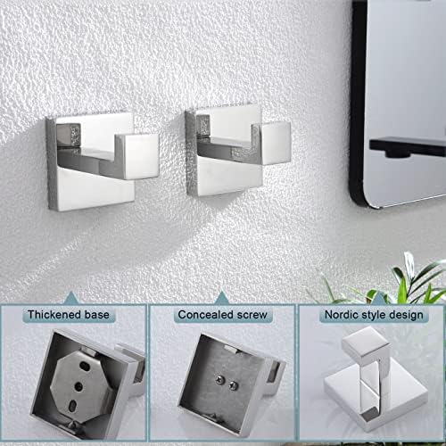 Sturdy Bath Towel Hook Wall-Mounted for Home Kitchen