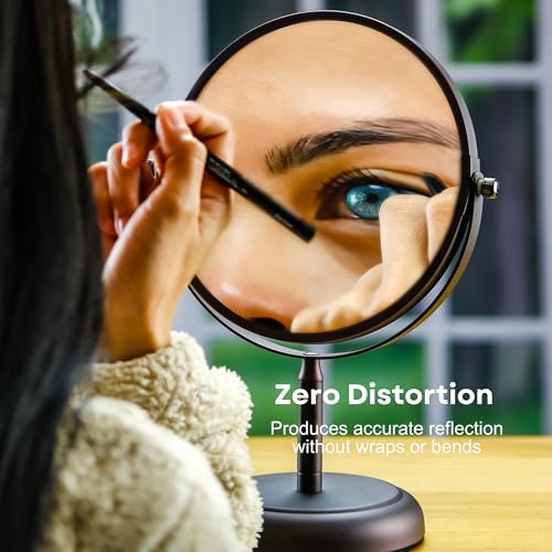 7 Tabletop Makeup Mirror with 1X5X Magnification