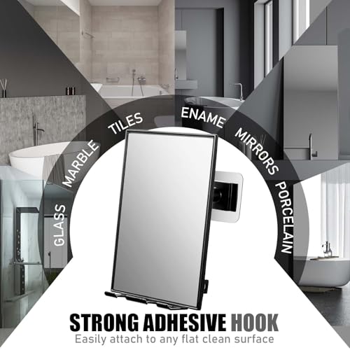 QiShui 360 Rotate Reusable Shower Mirror for Shaving