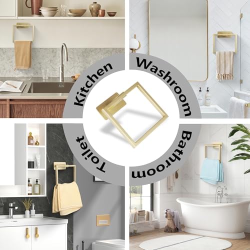 Durable towel ring for bathroom or kitchen