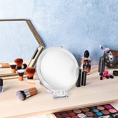 Double-Sided Makeup Mirror Set - 7X Magnification Portable