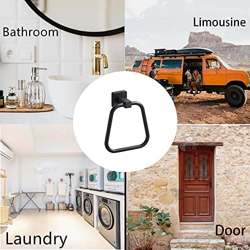Sturdy Matte Black Towel Holder