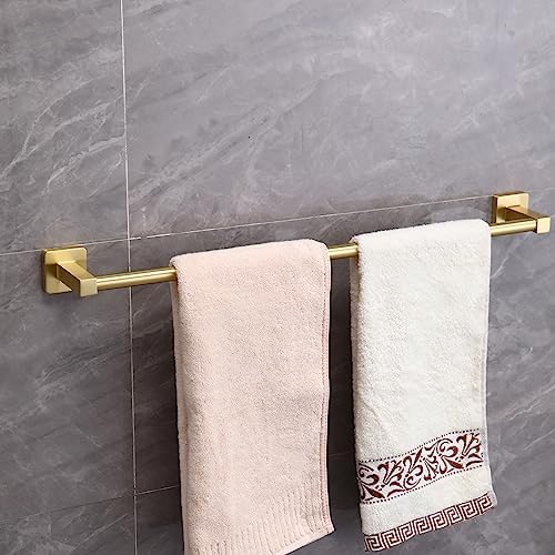 5-Piece Gold Bathroom Hardware Set Stainless Steel Towel Bar