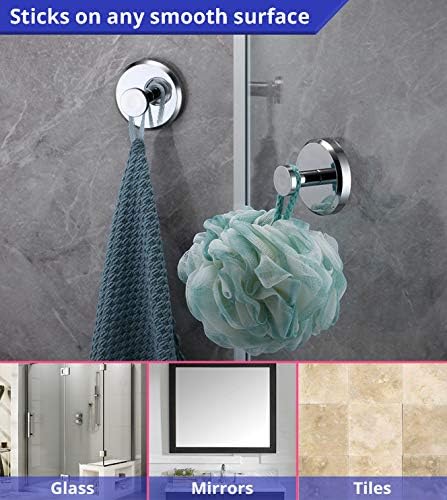 Sturdy Suction Cup Holder Set of 2 for Shower Bathroom
