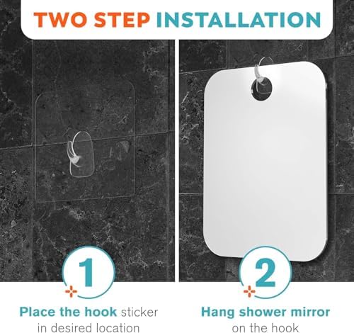 HoneyBull Fogless Shower Mirror