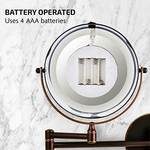 OVENTE 7X Magnifying Wall Mirror