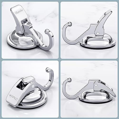 iRomic Heavy Duty Vacuum Suction Cup Hooks 2Pack