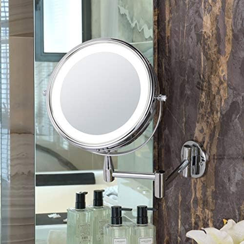 6-inch LED makeup mirror with 360 swivel