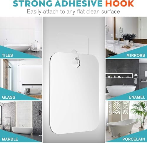 HoneyBull Fogless Shower Mirror