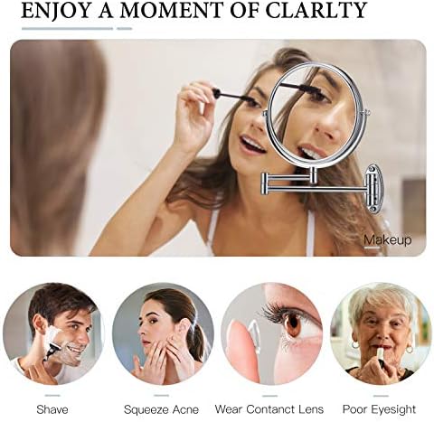 10X Wall-Mounted Makeup Mirror