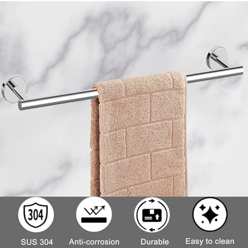 Sturdy Chrome Bathroom Accessory Set